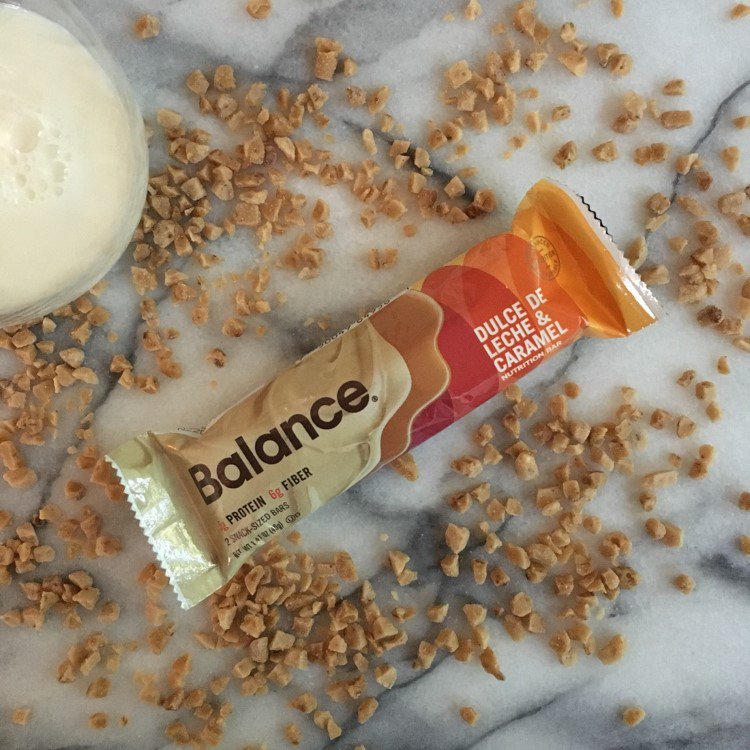 Creamy caramel and sweet vanilla all wrapped up in our Dulce De Leche &amp; Caramel Balance bar.