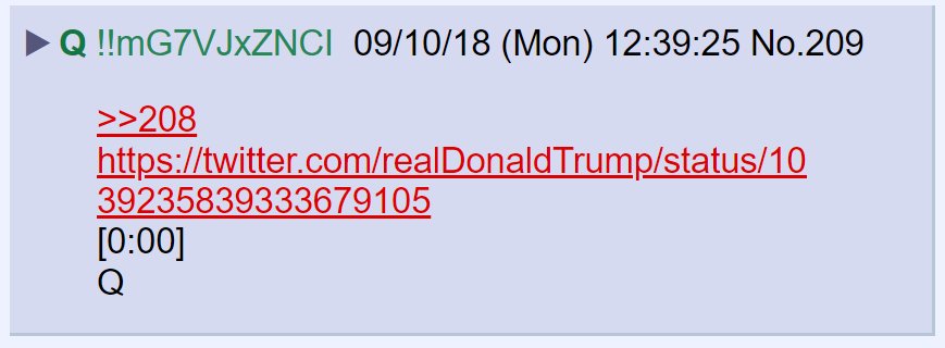 147) Speaking of storms,  #Qanon responded to his previous post with a link to a tweet by the President about an approaching storm. How much time do we have before the storm hits?[0:00]