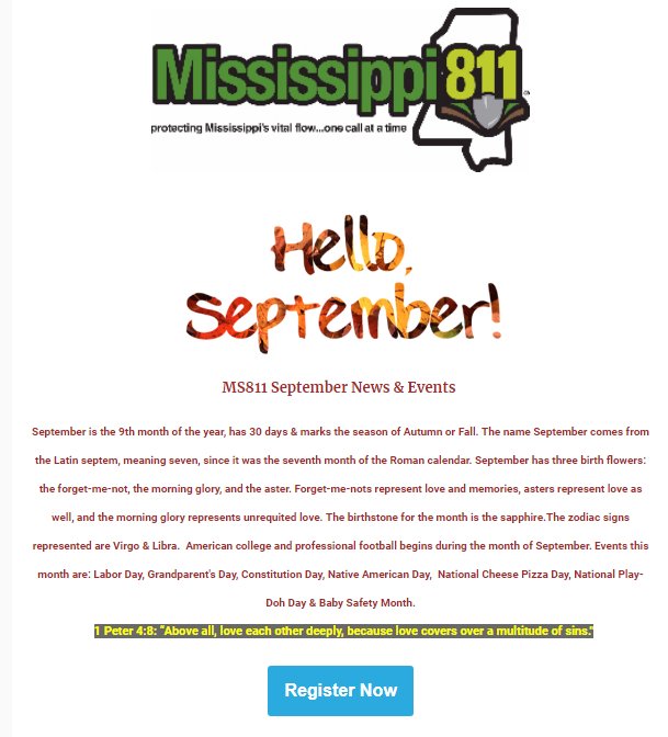 Mississippi 811, Inc (Mississippi811) Twitter
