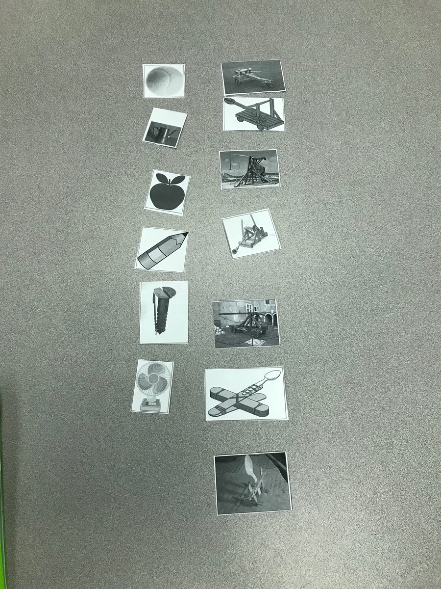 MylleWhigham's tweet photo. Getting excited for our Catapult Challenge Experiment by sorting catapult vs. not a catapult! #experimentweek https://t.co/w1aC73J91D