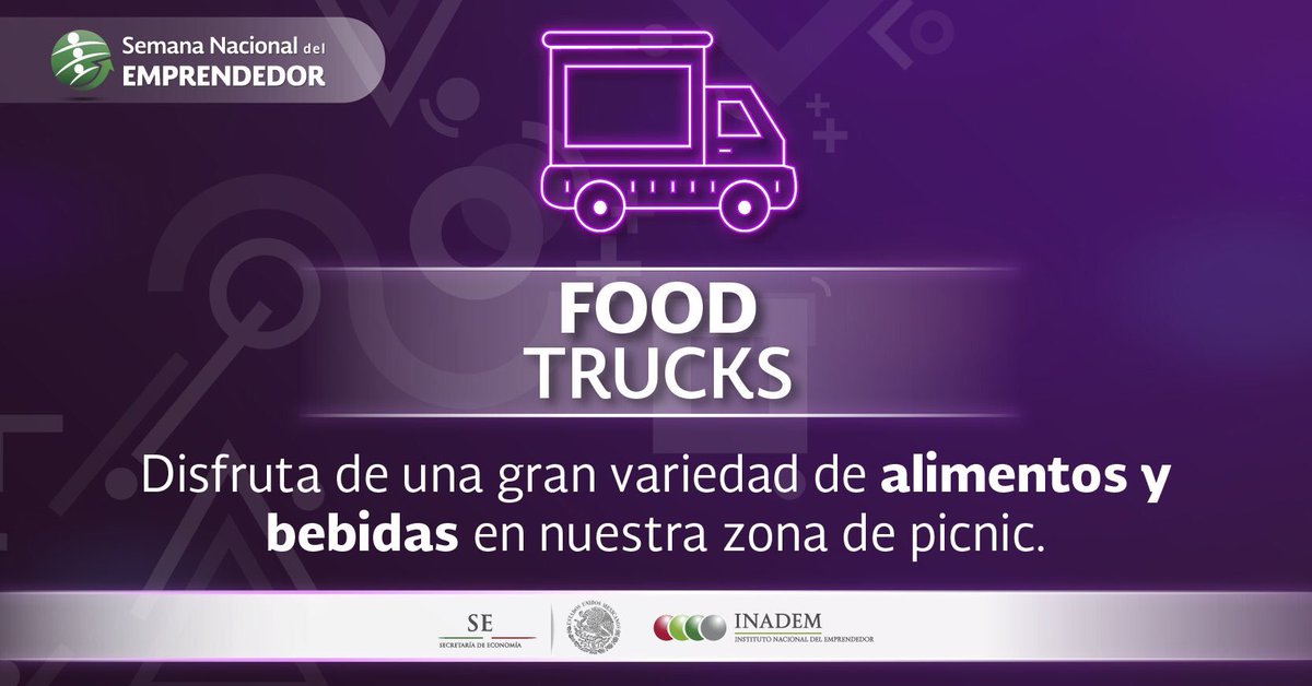 #felizlunes a todos y hoy arranca la: #SemanaDelEmprendedor con #FoodTrucks nacidos #FoodTrucksDF PRESENTES! Para deleite de todos los asistentes..!! 😉👌🏻👇🏻👇🏻No Dejen de visitarlos!!