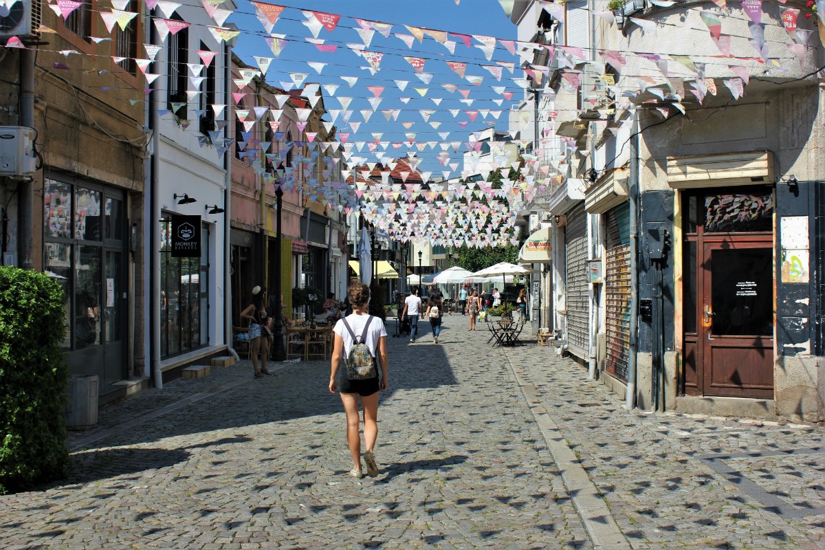 Kapana, the creative district in Plovdiv. The neighbourhood was previously abandoned buildings but has experienced positive regeneration. #Plovdiv2019 #ECOC #Kapana