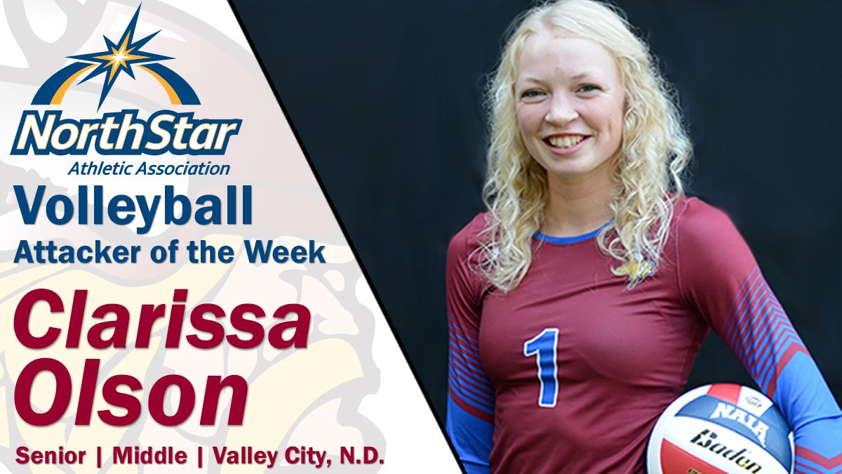 VCSUVikings's tweet image. Volleyball: VCSU's Clarissa Olson named NSAA Attacker of the Week
 - vcsuvikings.com/article/3108