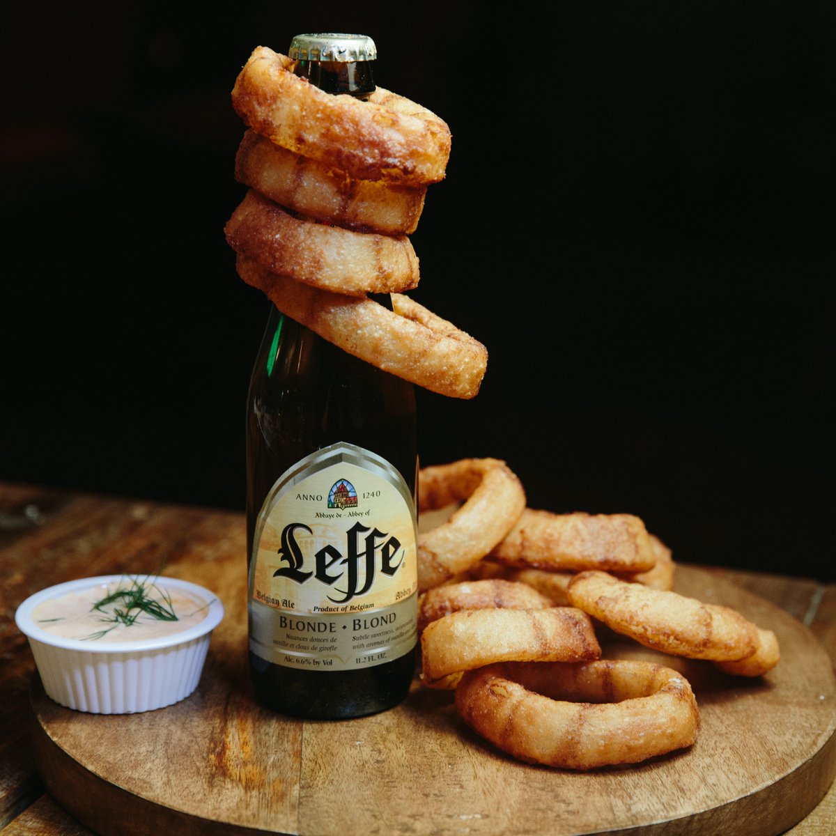 Case of the Rainy Mondays? Rings and Leffe can help. Stop in while you still can!