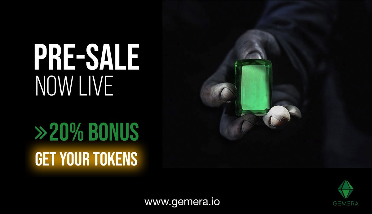 GemeraProject's tweet photo. There are tokens backed by diamonds and gold, but not by emeralds, until now. GEMERA is the only crypto-token backed by Colombian emeralds, and you can be one of the first to own them. Make your purchase here: https://t.co/qBgAigMuKU

#blockchain #ico #btc #eth #cryptocurrency https://t.co/tBAQnCaSLx