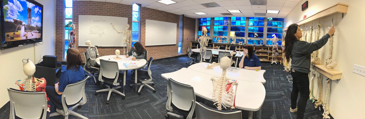 LoganULibrary's tweet photo. Welcome back! Come and check out changes in the "bone room." New tables! New White Boards! Apple TV! #LoganUniversity #BackToSchool2018 #CollaborativeStudy https://t.co/wKzzqCwIVR