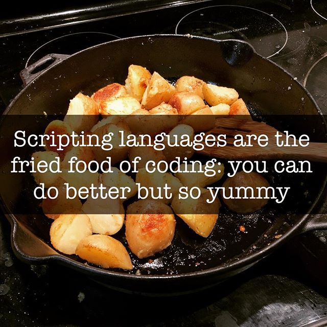 sixtrends's tweet image. #ScriptingLanguages like #Python and #JavaScript are the fried food of coding: compiled languages like #C++ give better performance but scripting is just so easy and desirable! #SixTrends #html #nodejs #reactjs #php #css #IoT #internetofthings #virtualrealityworld #opensource #s