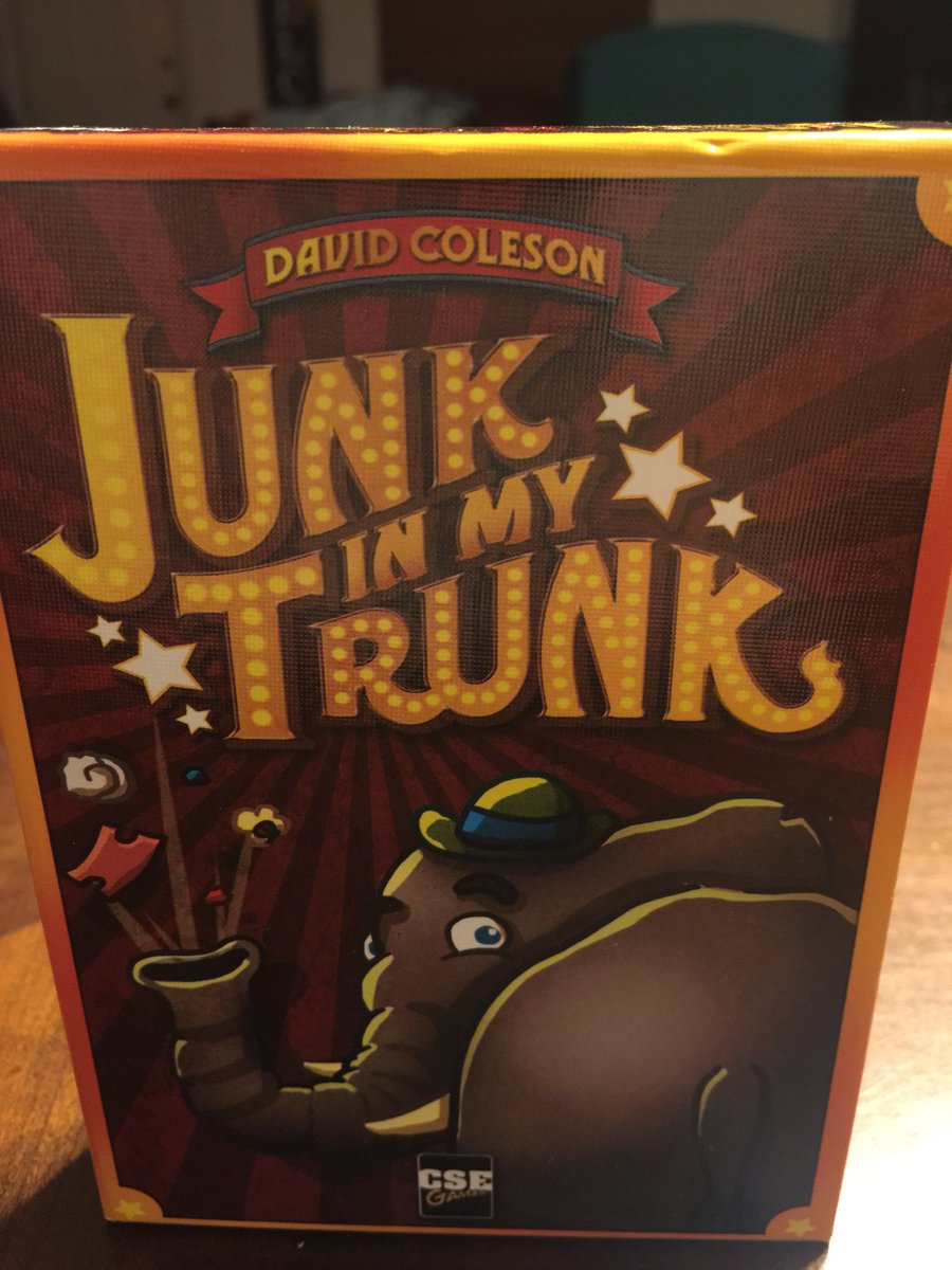 Game I played most last week. Is Junk in My Trunk from <a href="/CSEGames/">CSE Games ⚔️ 🏈</a> a fun card game with some good natured take that gameplay. Great family game. #familyfun #cardgames #cardgame