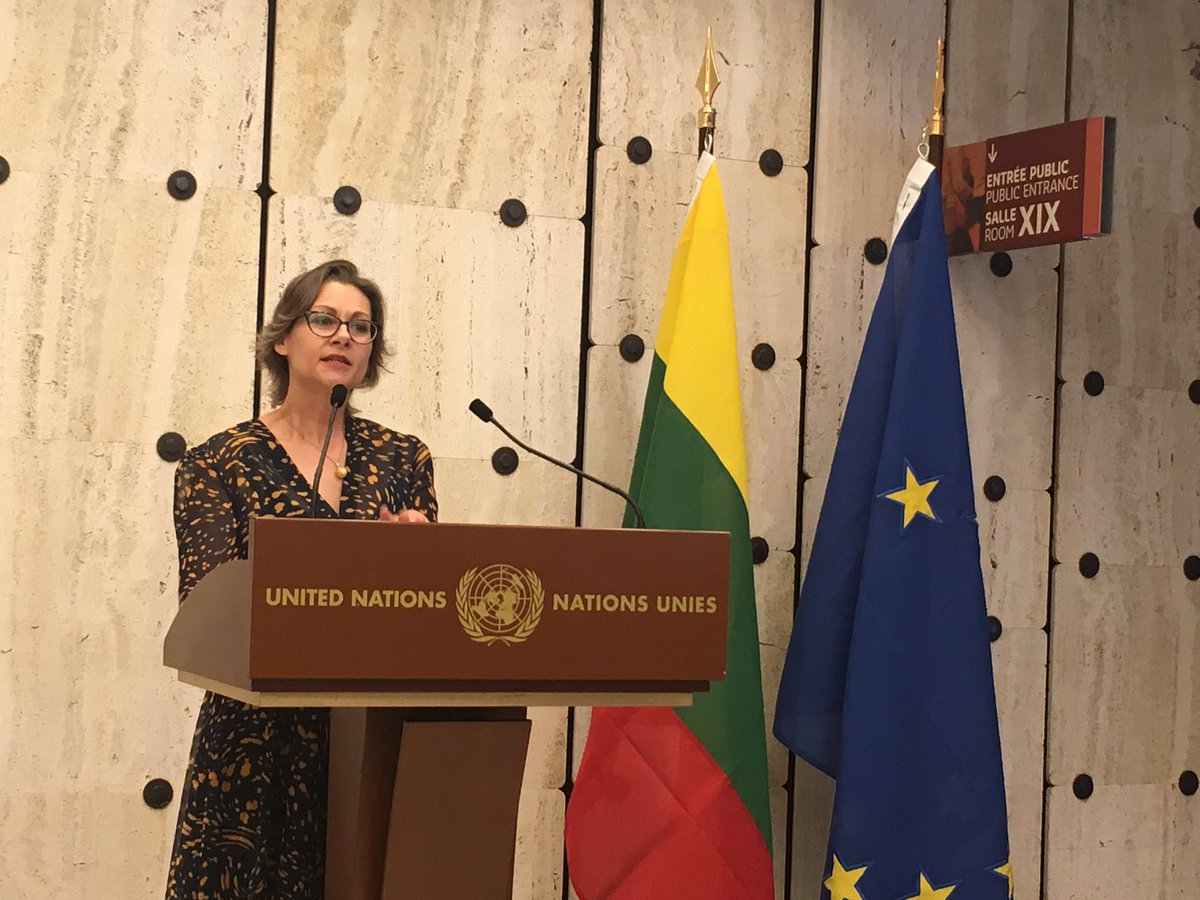 EKackute's tweet photo. The opening of the #Portraitofa(Working) Mother with @UNOGCCulture @LtGva @marinacavazza @mamamigrant was a great success! https://t.co/gYxrfrY1VR