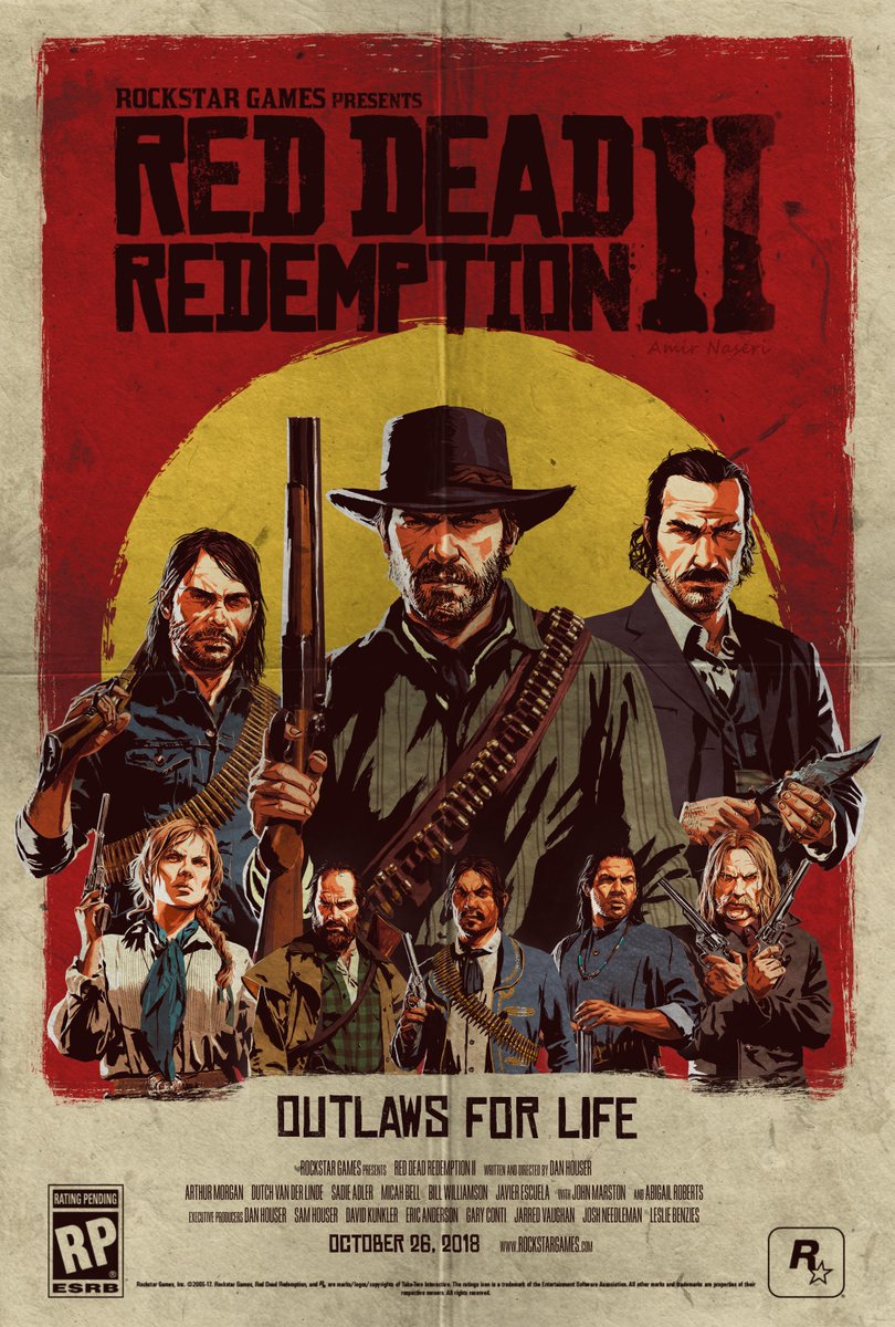 Amirnaseri On Twitter New Poster Based On Red Dead Redemption 2