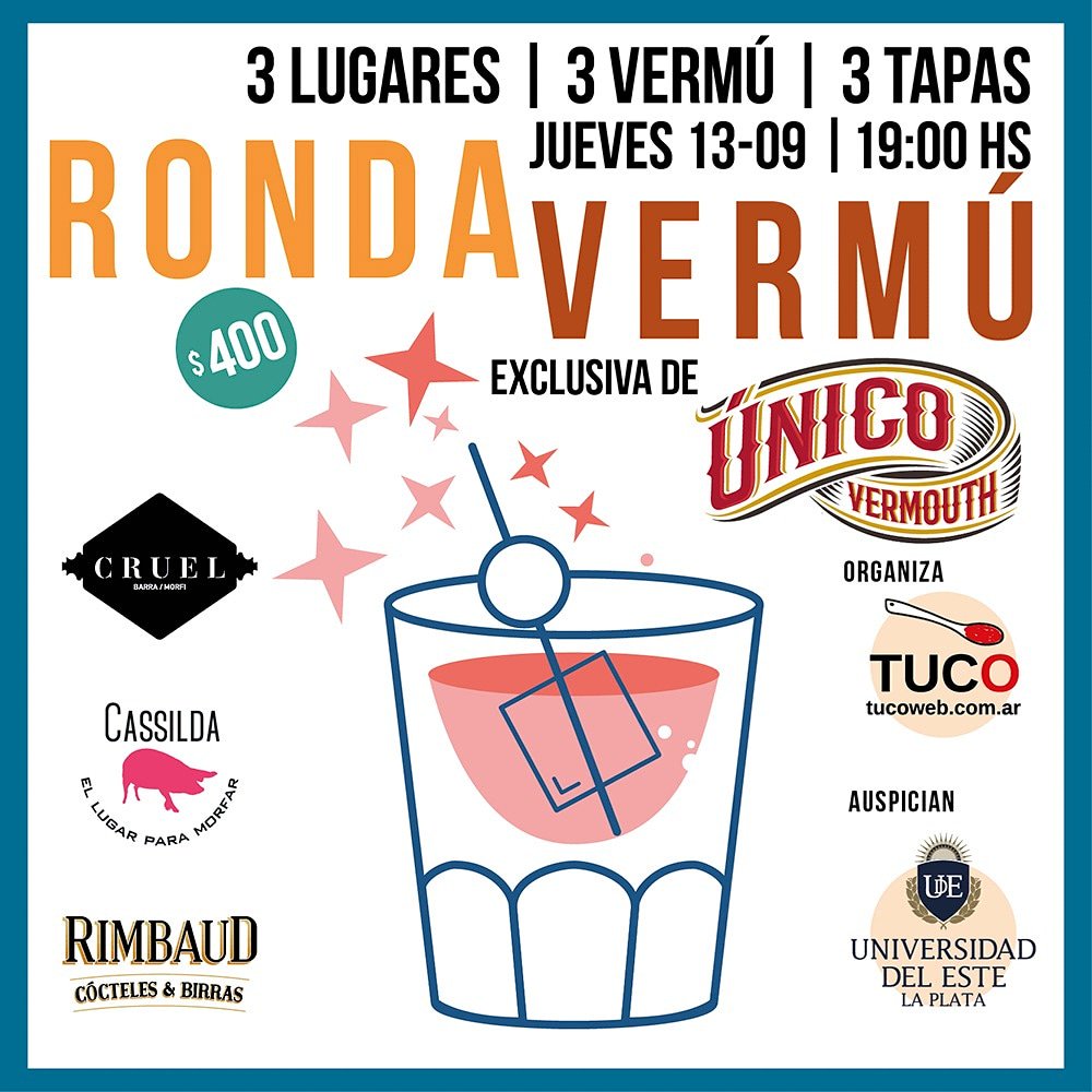 TucoLaPlata's tweet photo. Jueves. Ronda. Vermú. https://t.co/8pLfDOVyue