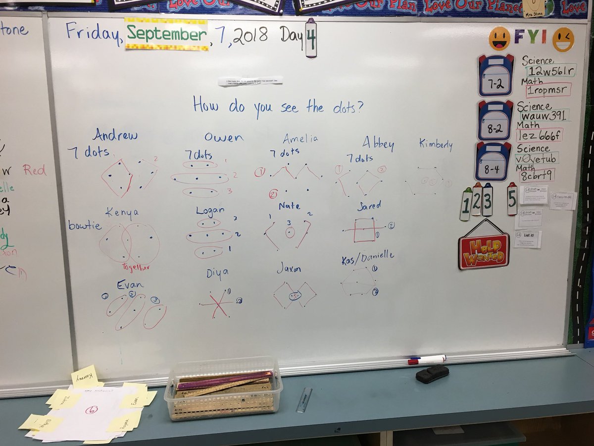 mrs_s_stone's tweet image. 8-2 explored #dotcards and learned how to #mathjam #youcubed #week2ofinspirationalmath