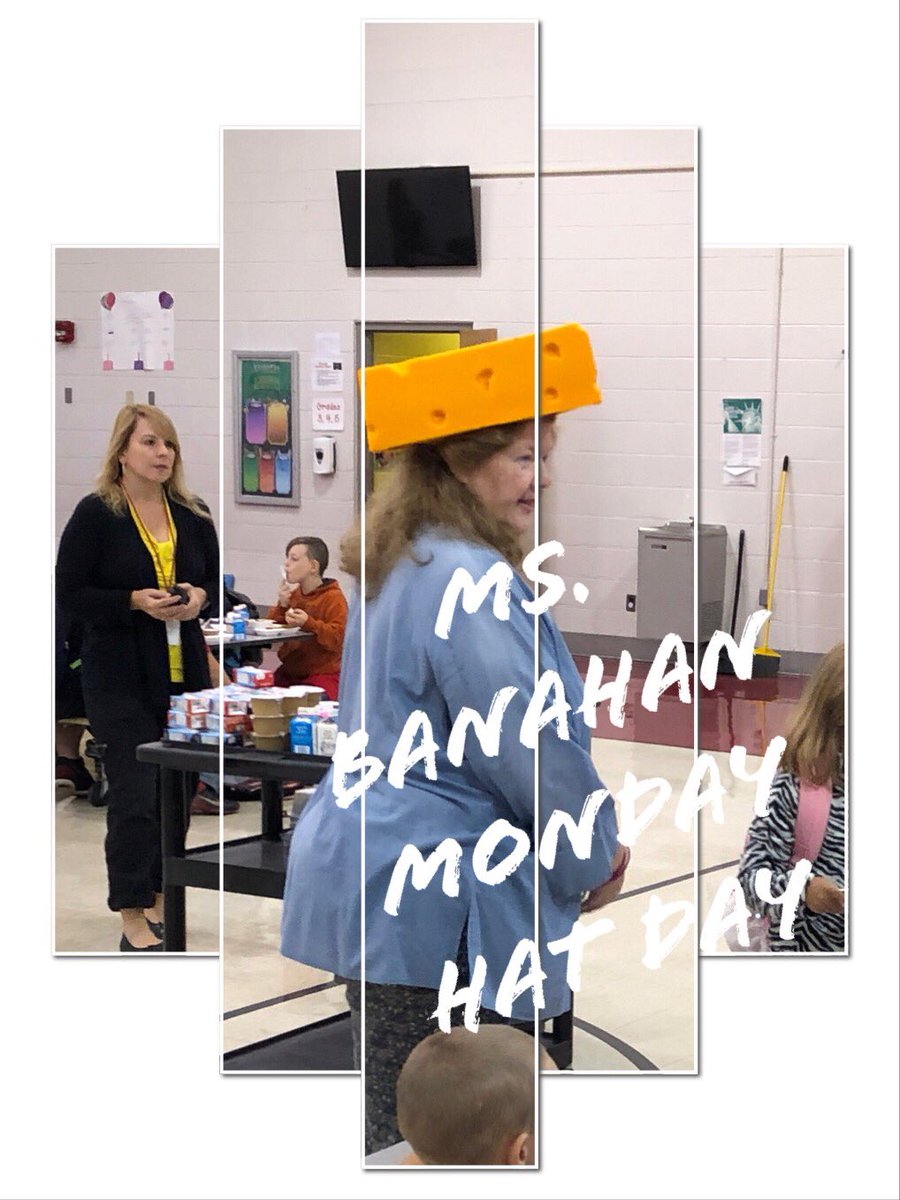 pc_southern's tweet photo. We can ALWAYS count on Ms. Banahan to start our weeks off with a smile with her Monday Hat Day! #SESPCPRIDE #Mondayhatday #Kidsalwaysfirst @HegyiMark https://t.co/7MM34gPyWg
