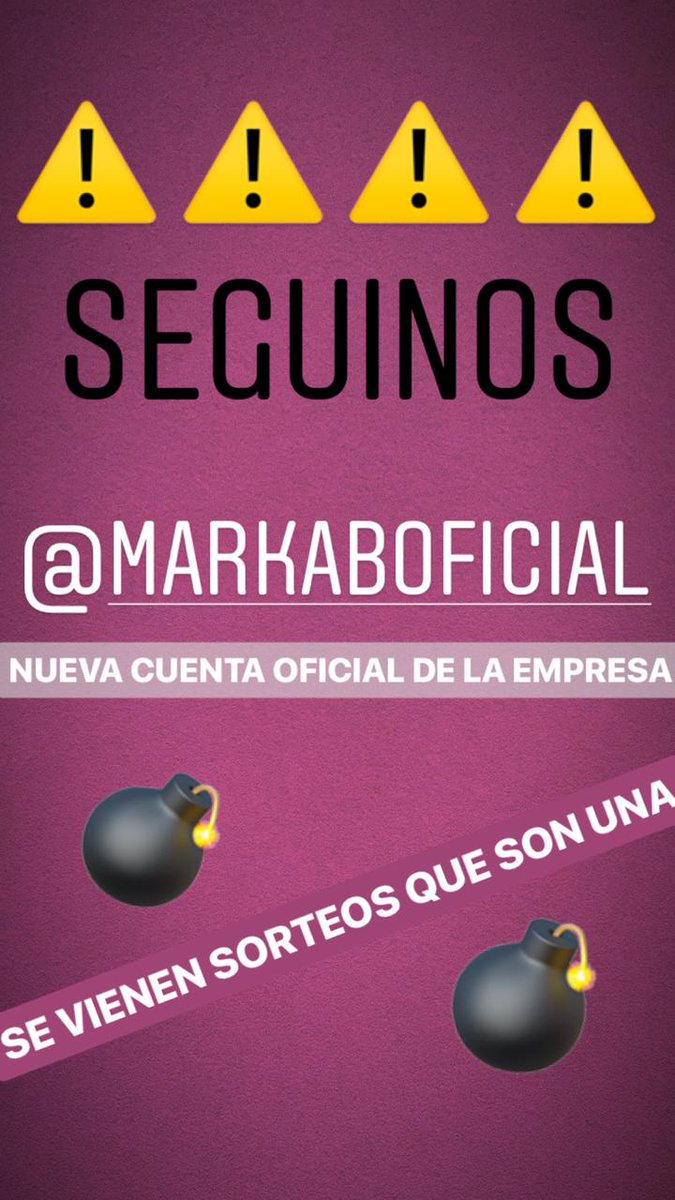 majknch's tweet photo. Nueva cuenta oficial de MARKAB, seguinos y no te pierdas de los sorteos que se vienen π₯π₯ππ
#DaleMarkab #SomosMarkab https://t.co/RsmuAI4r4p