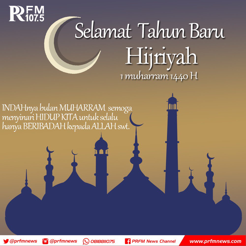 Radio PRFM Bandung On Twitter Selamat Tahun Baru Hijriyah 1