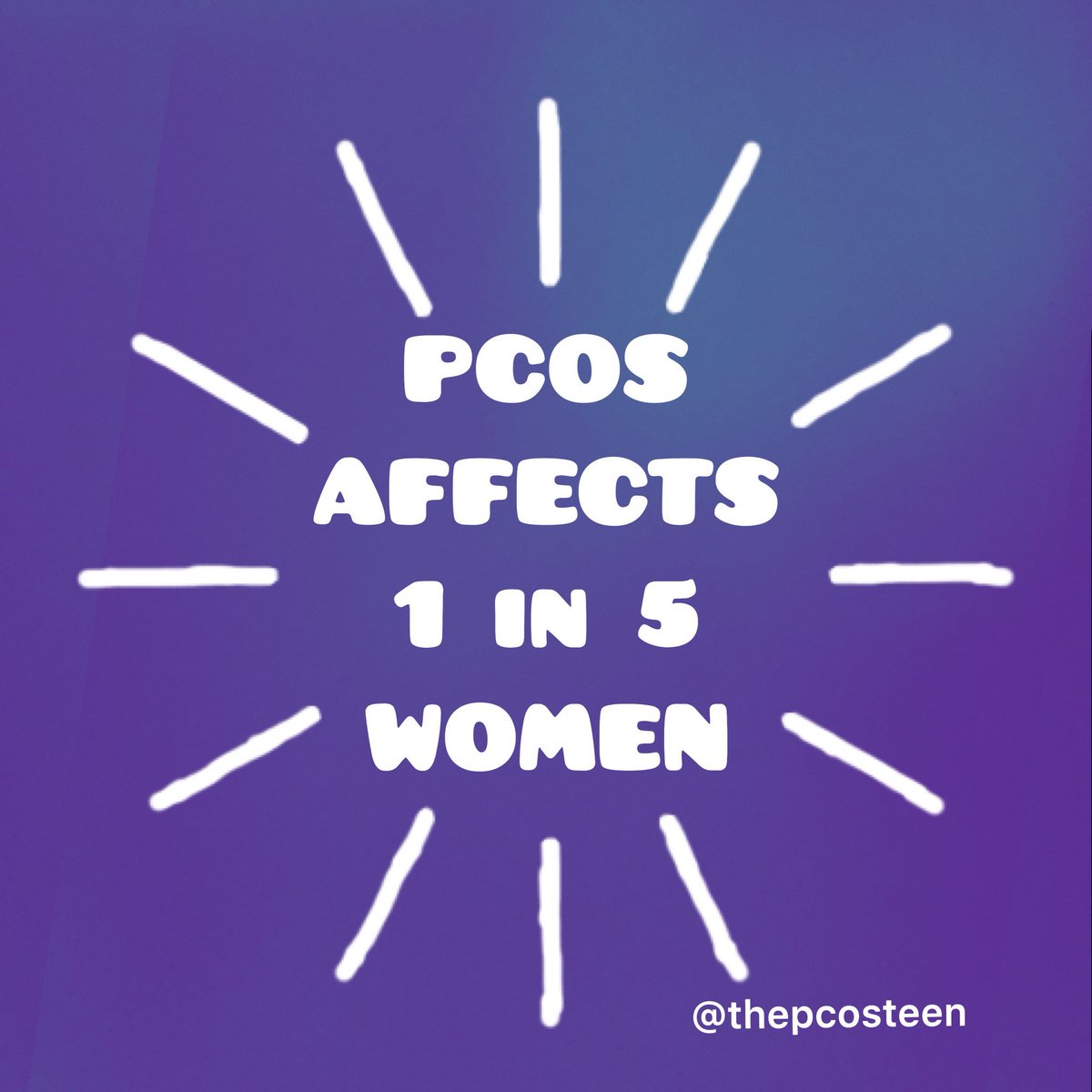 According to the Endocrine Society, “Polycystic ovary syndrome (PCOS) is the most common endocrine abnormality of young women in the US today” affecting 1 in 5 teens and women! That’s over 20% of the world population!
#pcos #pcosawareness #pcosawarenessmonth #pcosstrong
