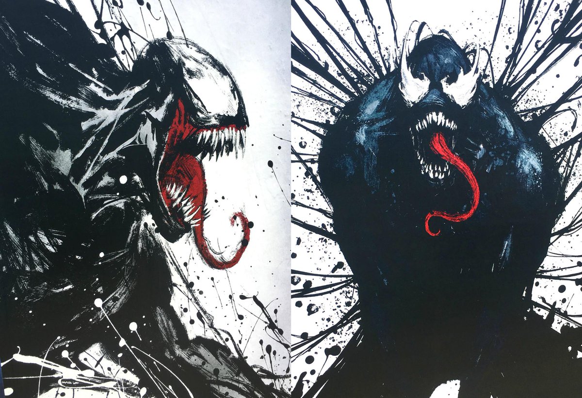 We spotted these brand new posters for Tom Hardy's #Venom