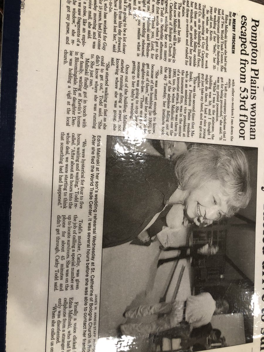 Denise8462's tweet image. ... @DianaWilliamsNY  my Mom survived 9/11 #tower2  #53Floor #911Neverforget .. SO glad I had her business card to show people ...She is an Amazing woman!!She was also in 1st WTC attack  🙏🙏🙏  always #keepTheFaith .. as @jonbonjovi sings ❤️ PS .. she still works Full time!
