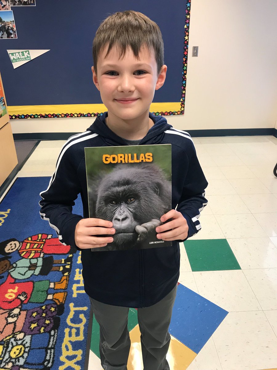 MrsB_KME's tweet photo. While listening to a picture book about Ivan, this kiddo is announced as today’s Ivan raffle winner! Way to go! Let’s keep reading! #kanelandprideOSOB https://t.co/n0FJDmGuOU