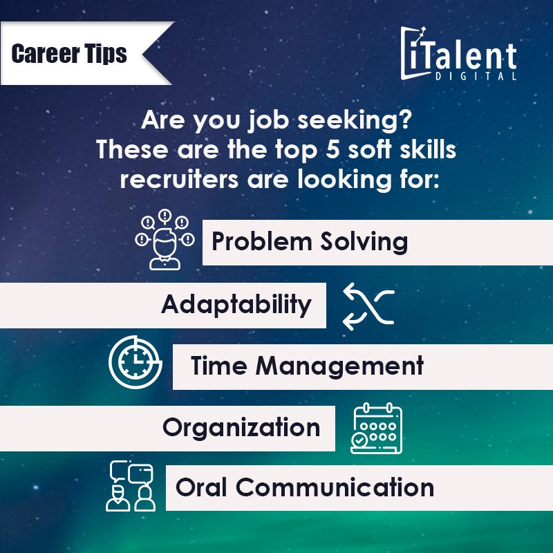 italentcorp's tweet image. “Companies can train employees in technical skills. Soft skills, on the other hand, are far harder to teach&quot;: buff.ly/2EnaV0v

#softskills #JobSeekersSA #JobAdviceSA