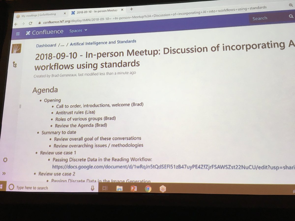 LisaASpellman's tweet photo. Terrific turnout at post #CIMI18 for collaborative gathering of colleagues from #medicalimaging, #standards, #AI to discuss common goals, standards gaps & more. #collaborationrules! #standardsrock @DICOMstandard @SIIM_Tweets @IHEIntl @HL7 and more https://t.co/axRq4cgg54