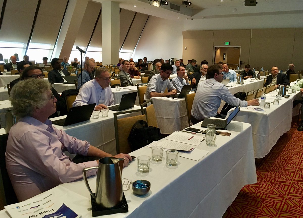 LisaASpellman's tweet photo. Terrific turnout at post #CIMI18 for collaborative gathering of colleagues from #medicalimaging, #standards, #AI to discuss common goals, standards gaps & more. #collaborationrules! #standardsrock @DICOMstandard @SIIM_Tweets @IHEIntl @HL7 and more https://t.co/axRq4cgg54