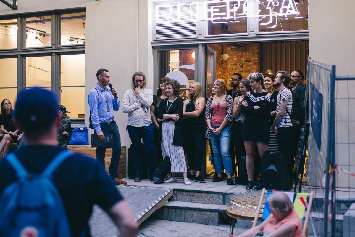 CorkPhotoHQ's tweet photo. .5th Edition Photobookshow showcases contemporary Irish Photobooks and features in TIFF Festival at the moment. Runs until Sun 16th of Sept, Wrocław PL. Photos from the festival launch by Jerzy Wypych. @culture_ireland @yaycork @artscouncil_ie #CPF18 https://t.co/XbEngzMx6U