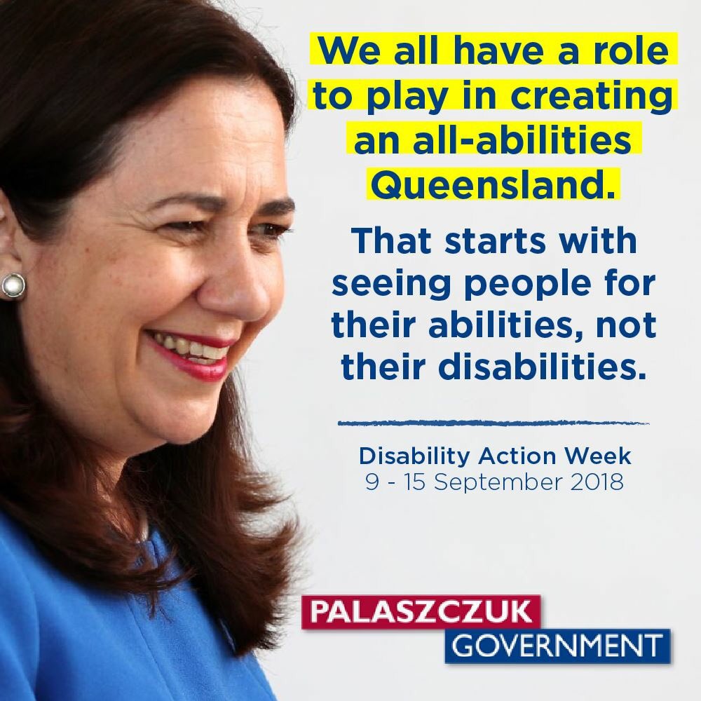 a_palaszczuk's tweet photo. One in five Queenslanders lives with a disability.
It’s Disability Action Week and a timely reminder that everybody has a role to play in Queensland.
Big shout out to Espresso Train in Nundah who are playing their part in creating an all abilities Queensland.
#DAWQLD #Qldpol https://t.co/5sKtzIty62