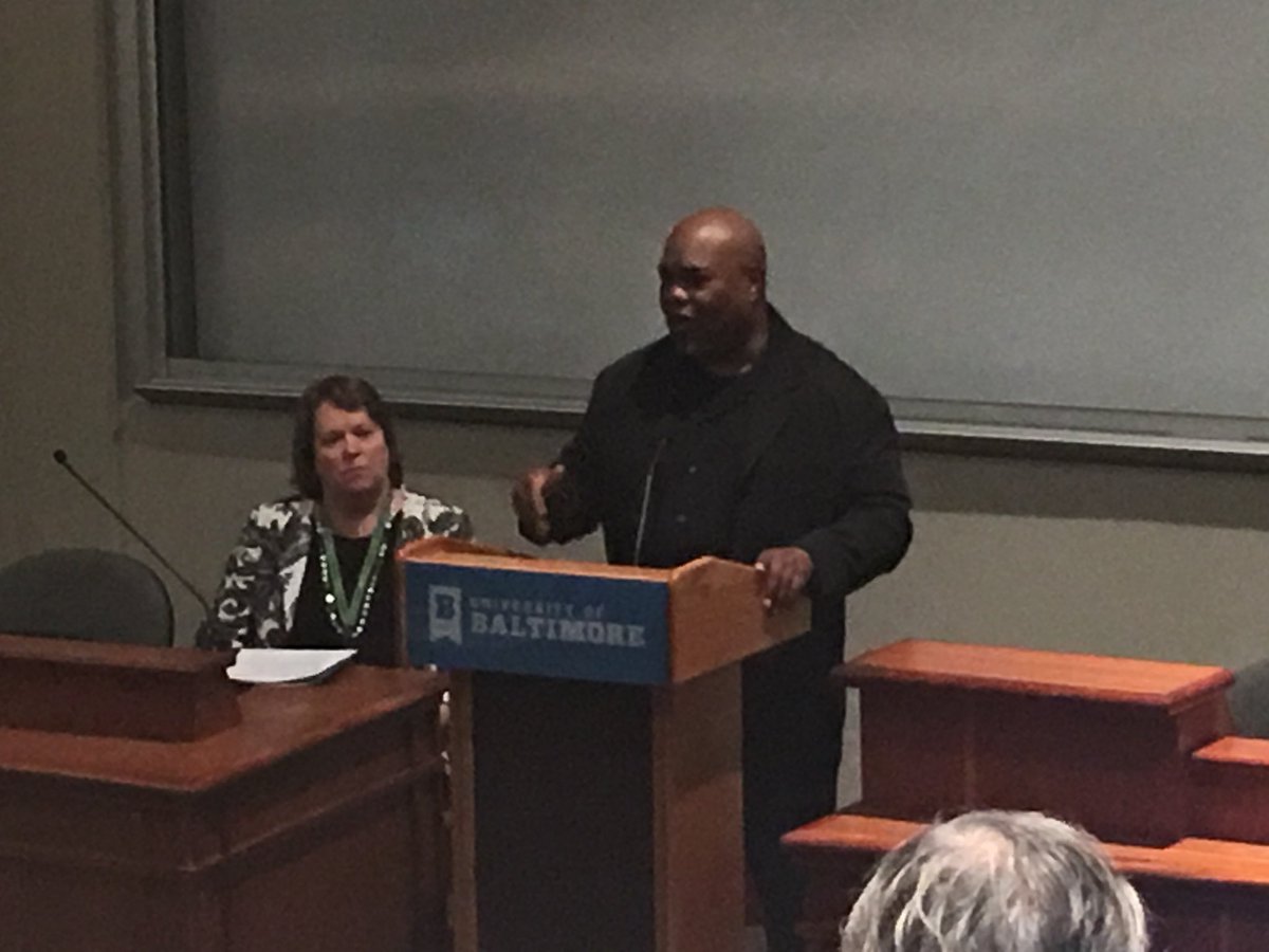 DrJamesHassan's tweet photo. #ConsciousLeadership and the University of Baltimore supporting #ConsciousCommunities through the stories of community leaders. John Jake Oliver, Jr. @afro #LEADERship2018 https://t.co/Yj7K4Z5Km5