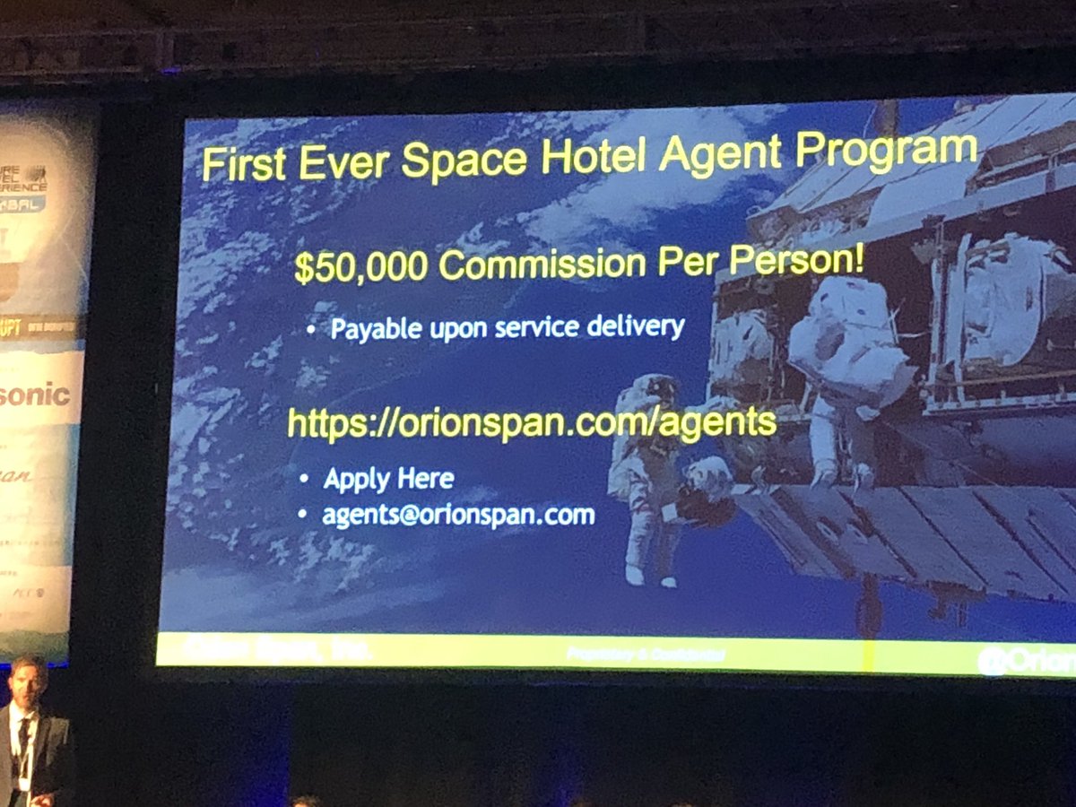 clydehut's tweet photo. Quote of the day #FTEGlobal from @orionspace if airlines think passenger journeys are difficult to track then you can imagine how difficult they are in space tourism! Real out-of-world thinking ๐๐ #spacehotels https://t.co/2ngujQhTWh