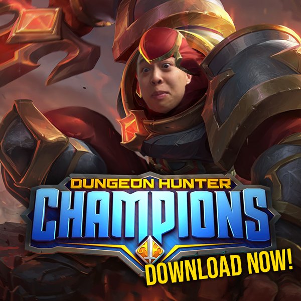 IslandGrown11's tweet photo. 5vs5 &amp; SUMMONS! LIVE on @DHChampions ! 
Come Join me LIVE --> https://t.co/QnZXiNqzxA            
DOWNLOAD Dungeon Hunter Champions NOW! --> https://t.co/Iiw9a9ZJu4                 #ad https://t.co/ZhVvZmHzen