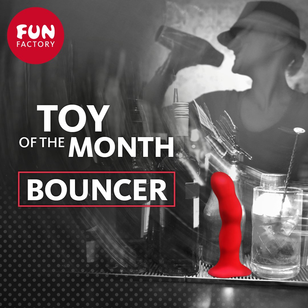 funfactory_intl's tweet photo. Keep a smile on your face and some bounce in your step! The #BOUNCER isn't just a regular dildo. Three internal rotating weights intensify the feeling with every thrust. 😍

Check out our #ToyOfTheMonth, BOUNCER, in black and red. ♠️♥️ https://t.co/wZ1IQtsTbY
