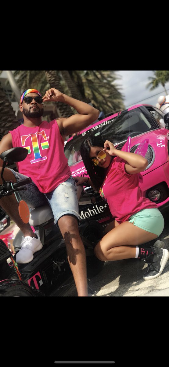 Throwback pic. Happy Birthday @youurgirllcecii. That time #signaturesouthbeach took over Miami Pride! 🎉 #TMobile