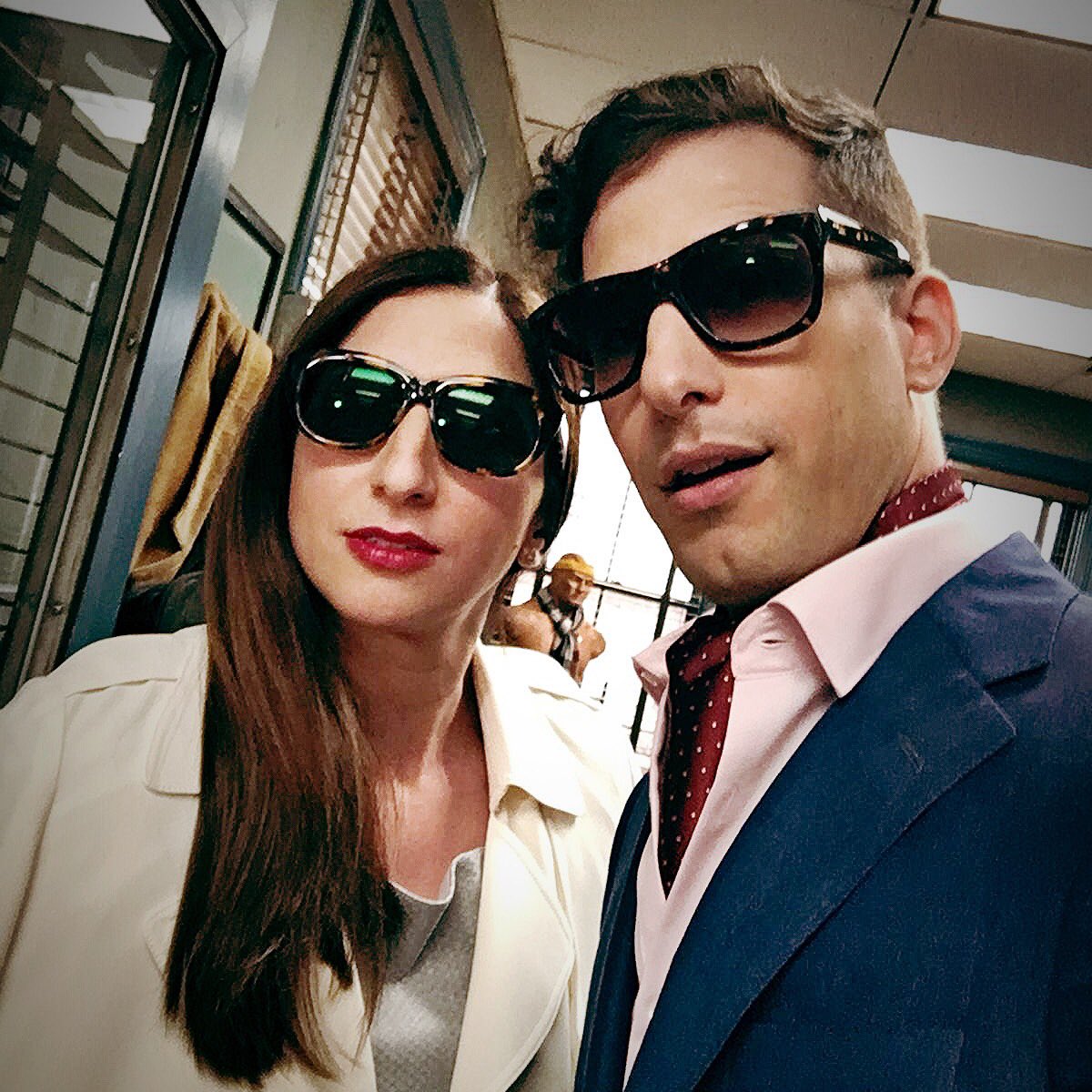 Andy Samberg and his childhood friend, Chelsea Peretti