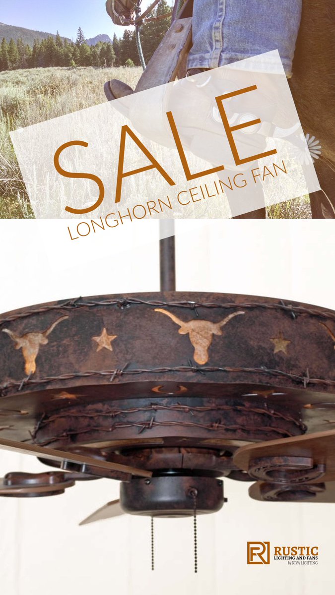 KivaLighting's tweet image. S A L E  |  Shop our Copper Canyon Longhorn Ceiling Fan Kiva Select.
rusticlightingandfans.com/product/copper…
#kivalighting #rusticlighting #rusticlightingandfans #westernstyle