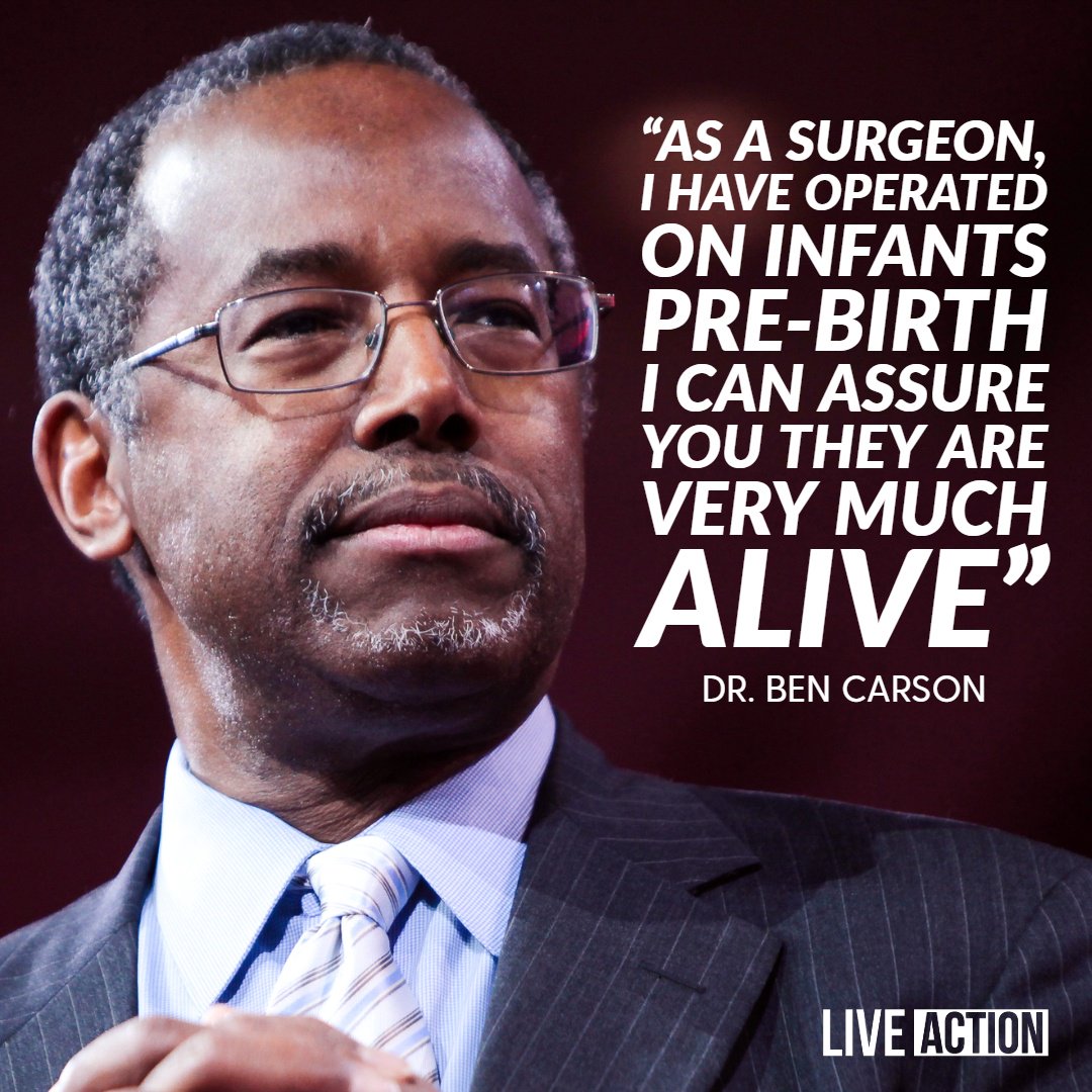 LiveAction's tweet image. Thank you, @SecretaryCarson! Children in the womb have inherent dignity and worth.
