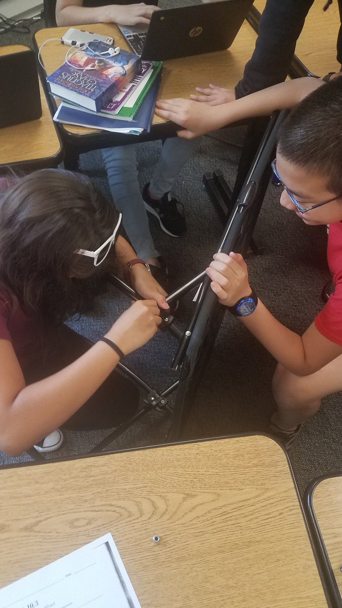 MrsRobertsGT's tweet photo. Sometimes you stop doing English to fix a chair. #futuremechanicalengineer #girlpower #diy @FISDAdvAcad @VandeventerMS https://t.co/5ShXsxmkc2