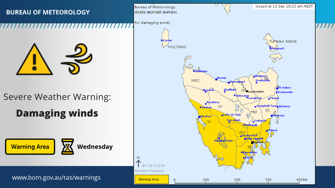 Bureau of Meteorology, Tasmania on Twitter "⚠️ Severe Weather Warning