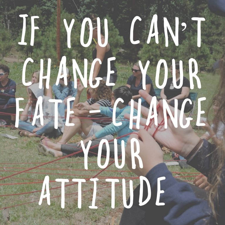 workshopsaz's tweet photo. #MemorableQuoteMonday “If you can’t change your fate - change your attitude.” ~ #ProbablyFran https://t.co/rmzn6kb12Y