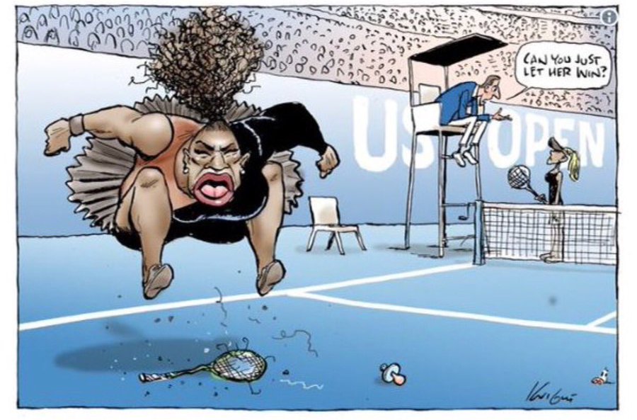 Controversial Serena Williams Cartoon Ruled 'Non-Racist' By Australia's  Press Council : NPR