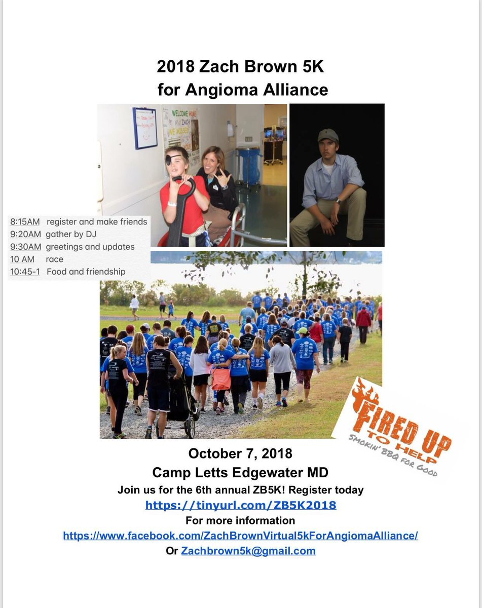 Are you registered? tinyurl.com/ZB5K2018 #zb5k #angiomaalliance #brainsshouldntbleed #Inspiration