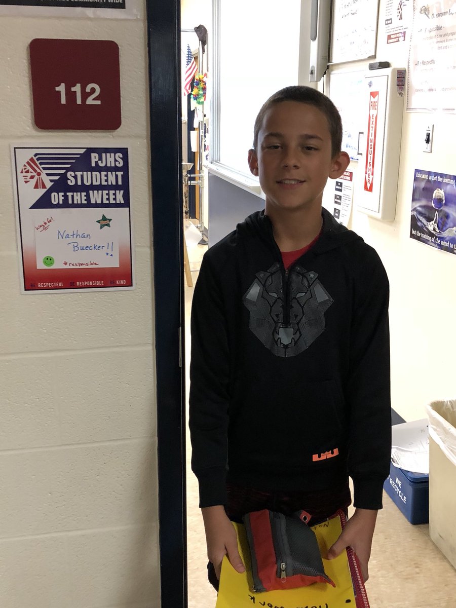 MrsFoxPJHS's tweet photo. Congratulations to Nathan Buecker 👏👏👏#studentofweek #respectful #WeArePiqua https://t.co/9SaQ7nqraV