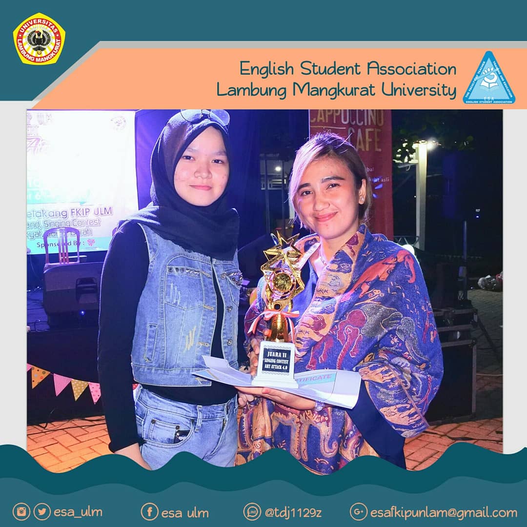 esa_ulm's tweet photo. [THE WINNERS OF SINGING CONTEST]

Congratulation for The Winners of Singing Contest :
• Dedi Cahyadi as The 1st Winner
• Romyatul Laili as The 2nd Winner
• M. Rianda Septa Jingga as The 3rd Winner

#singingcontest #artattack4 #backto90s #esa_ulm https://t.co/R3L7Z6bxK6
