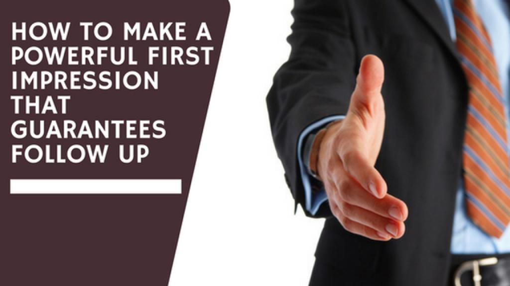 Make A First Impression That Guarantees Follow Up by <a href="/LifeSecretSauce/">Life's Secret Sauce</a> buff.ly/2xBS0yd via <a href="/Social_Hire/">Social-Hire.com</a> #careertips