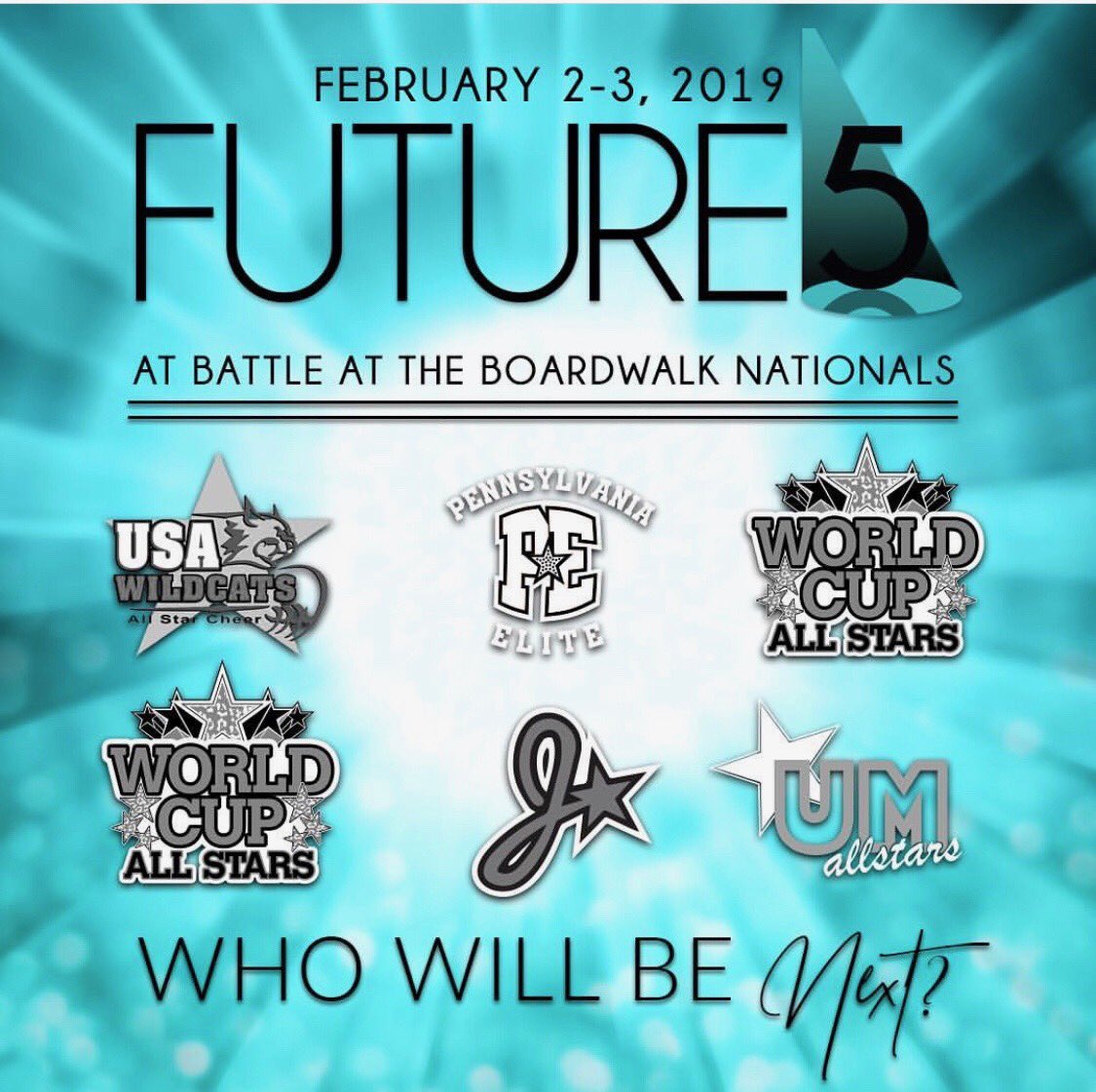 We are so excited for WC Starlites and Twinkles to be part of the Future 5 at Th Battle of the Boardwalk! <a href="/WorldCupTwinks/">World Cup Twinkles</a> <a href="/WorldCupLites/">World Cup Starlites</a>