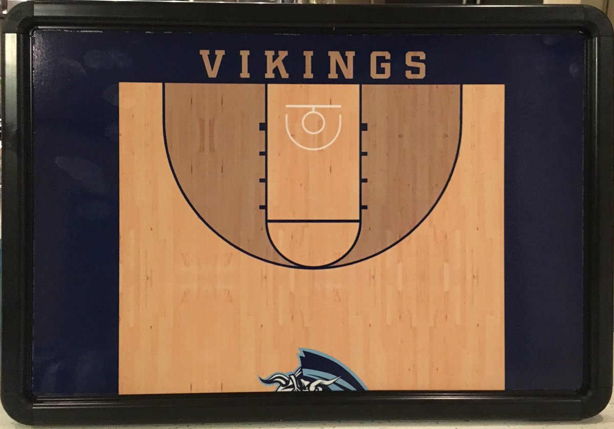 Thanks to <a href="/taguptuff/">TAG-UP</a> for the new custom Village 🏀 <a href="/Villageteams/">Village Athletics</a> double sided coaches dry erase board!  Excited to try out the new toy this year!  
#VilingsBasketball
#weareVILLAGE