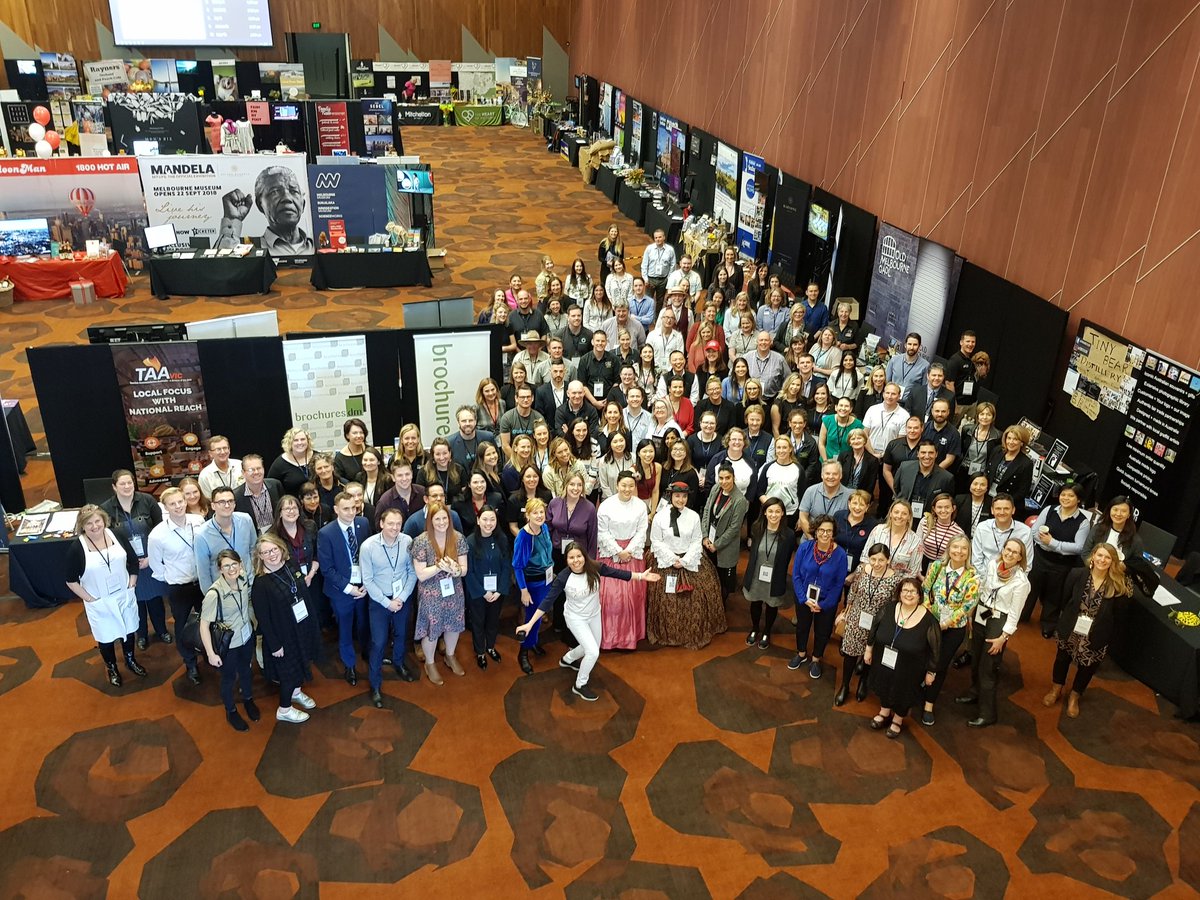 DestMelbourne's tweet photo. 79 businesses at The Exchange today, our highest number ever! #MelbourneTourismWeek These folks will be welcoming 470 attendees to the expo today! https://t.co/6b6CgY47sT