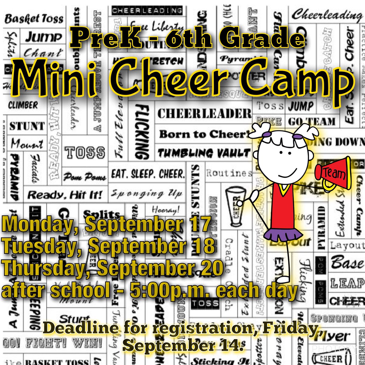 It’s not too late to register! Go! Fight! Win!