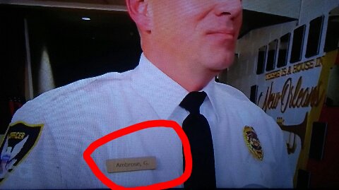 Did anyone else catch this genius move? Peep the nametag of the sheriff on tonight's #RAW @OliDavis @ThisisLukeOwen