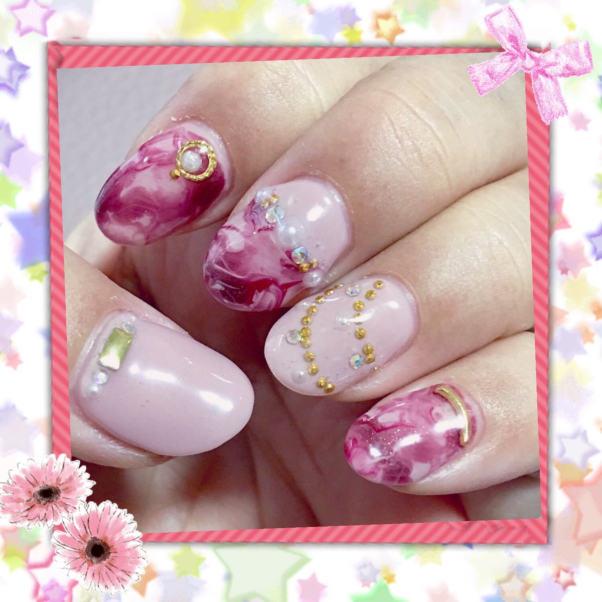 yukirin55's tweet photo. ネイル💅して来たよ！ https://t.co/J2IoGijuDk